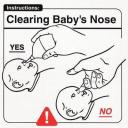 Clearing baby’s nose