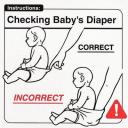 Checking baby’s diaper