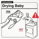 Drying your baby